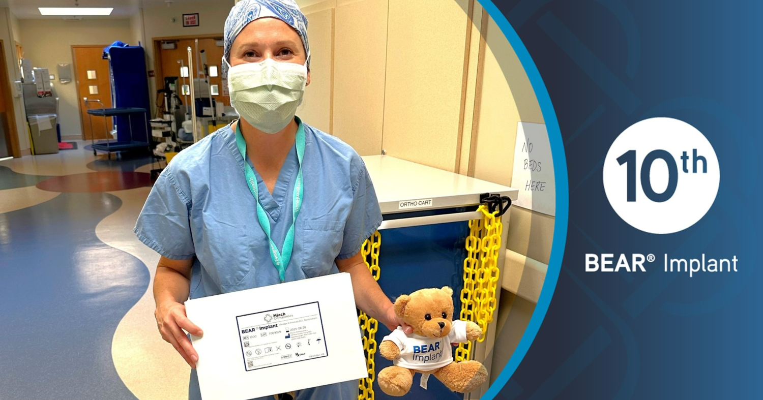 Dr. Camille Clinton Completes her 10th BEAR implant case.